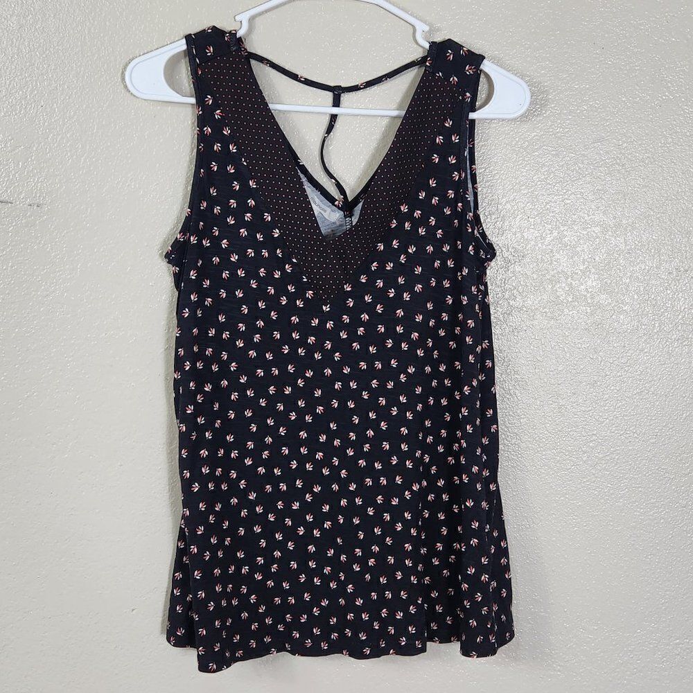 Maurices Tank Top Size S NWT Black Floral